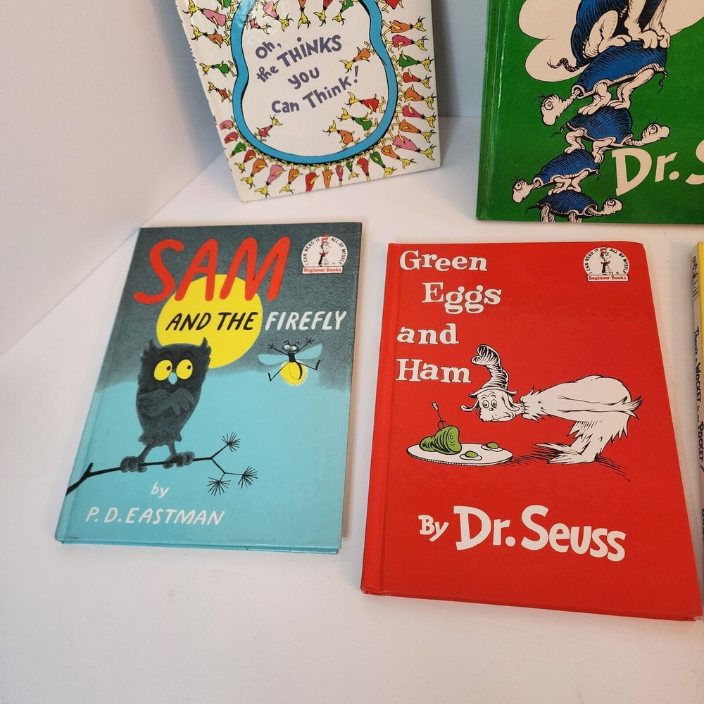 Dr. Seuss Childrens Books Multicolor Hardcover Beginner Reader Lot of 7 Kids - Picture 3 of 7